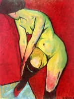 Nude with Garter