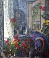 Still life with Geraniums