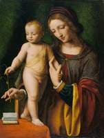 The Virgin and Child with a Columbine