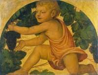 Putto Picking Grapes