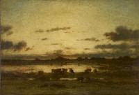 Soleil couchant sur un marais (Setting Sun on Marshland)
