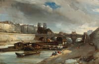 Bateau-Lavoir prés du Pont-Neuf, Paris