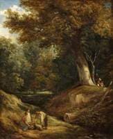 Woodland Glade with Figures