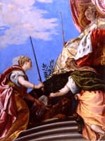 Palazzo Ducale (Sala del Collegio) - Venice Enthroned between Justice and Peace
