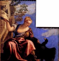 Palazzo Ducale (Sala del Collegio) - Allegories of the Virtues - Moderation with an Eagle