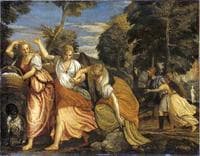 Loth's Family Fleeing Sodom