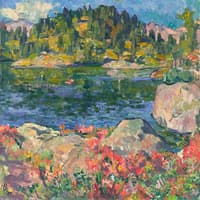 At Lake Cavloccio