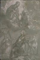St Georges with the Princss, the Virgin with Child and a Saint