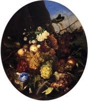 Still Life of Fruit and Flowers