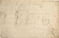 Project of a Decoration with the Mystical Marriage of St Catherine on the Lower Right