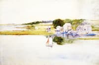 Sailboats and Boathouses, Cape Porpoise, Maine