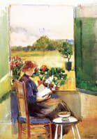 Reading by an Open Window