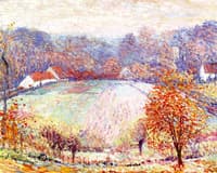 Autumn View of Papekasteel from Artist's Garden
