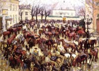 Requisition of Horses, Uccle Town Square