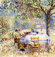 Artist's Wife in Garden