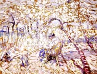 Artist's Wife and Her Children in the Garden