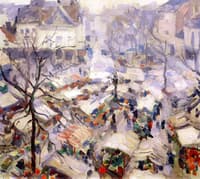 View of Marché, Ste. Catherine, Winter