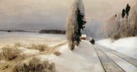 The Railway near the Station of Tarusa