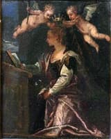 St. Agatha crowned by angels