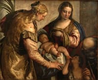 Holy Family with Saints Barbara and John