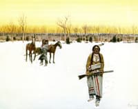 Indians with Travois