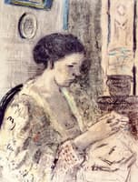 The Artist's Wife Sewing