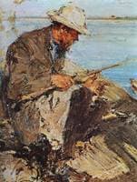 The Artist's Father Fishing