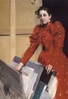 Portrait of Emma in the Paris Studio