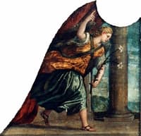 - St Lawrence Altarpiece (side left panel) - Angel Gabriel