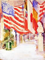 Flags at the Art Museum, Cincinnati, Ohio