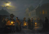 A Market at Dusk
