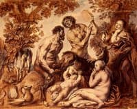 The Infant Jupiter is Fed by the Goat Amalthea