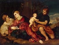 Holy Family with Saint Catherine