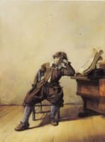 Man near a Table