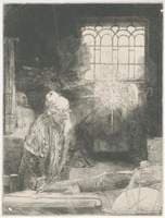 Faust a Scholar in His Study