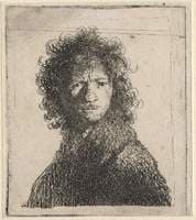 Self Portrait:  Frowning