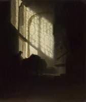Man Seated at a Table in a Lofty Room (follower)