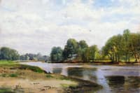 Looking Down from Hampton Court
