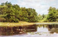 Landscape with Trees and Pond, Chester County