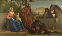 A Warrior Adoring the Infant Christ and the Virgin