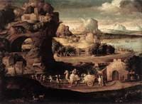 Landscape with Musicians