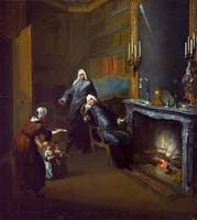 Two Children Presented by a Maid in a Lawyer's Chambers