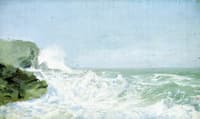 Surf Crashing on Rocks