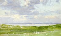 Landscape with Lake and Clouds