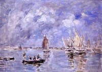 Barques et estacade (Boat and Breakwater)