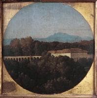 View with the Aquaduct of the Villa Borghese