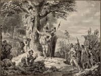 Arminius with Roman Trophies after the Battle of Teutoburg Forest