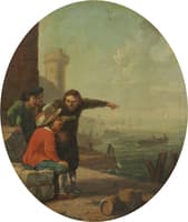 Allegories of the Five Senses - Sight (Four Men in a Seaport)