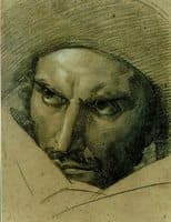 Head of F. Ravaillac - study
