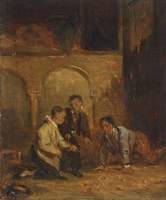 Boys Playing Marbles